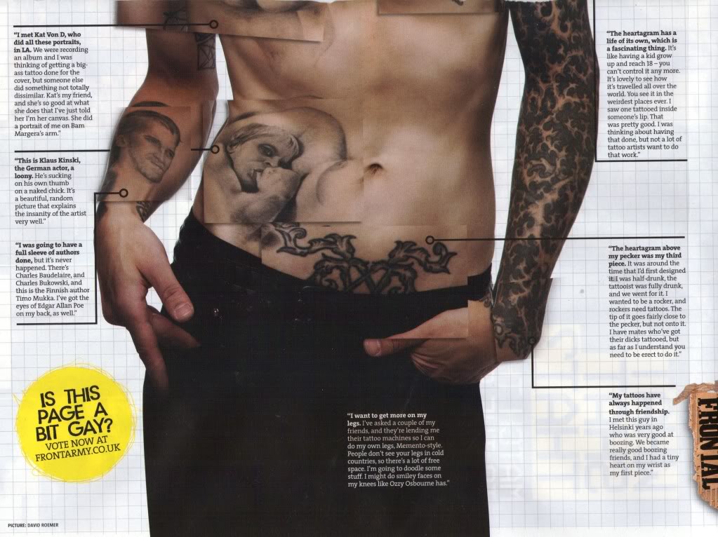 Ville Valo Talks About His Tattoos Ville Valo Talks About His Tattoos