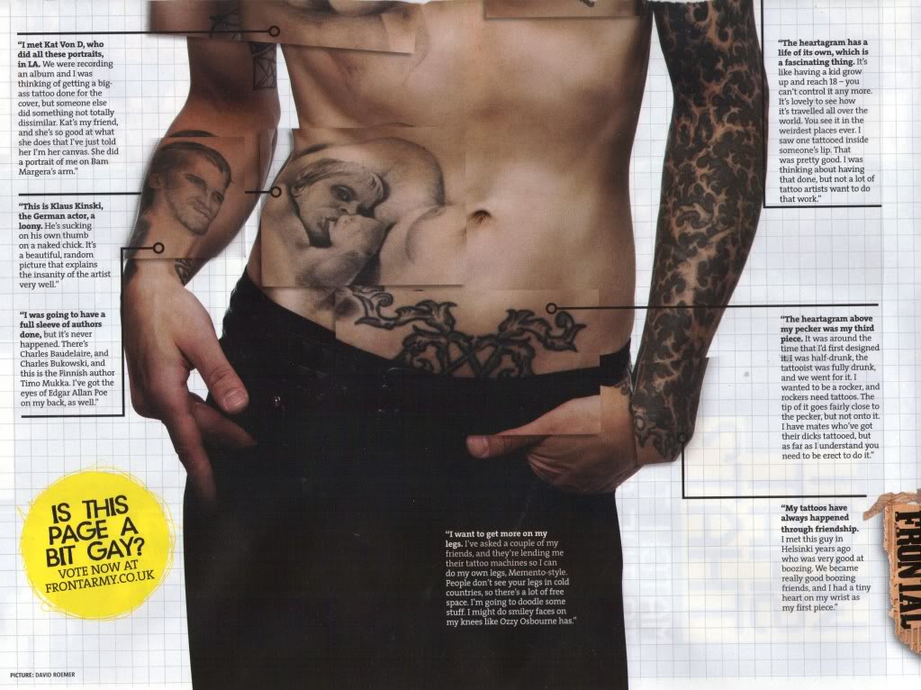 Ville Valo Talks About His Tattoos